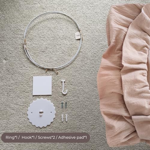 Pastel Bed Canopy with Ruffles for Babies