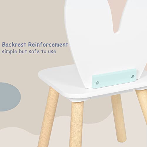 WOLTU Kids Rabbit Table and Chairs Set