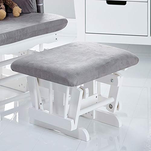 Obaby Glider Chair & Stool - White/Grey (1 Pack)