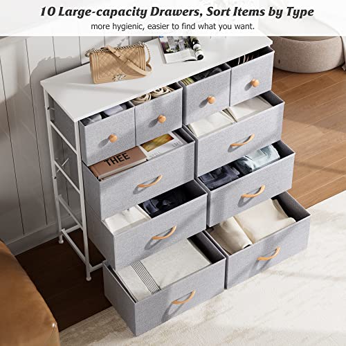 10-Drawer Dresser for Baby, Bedroom, Closet and More