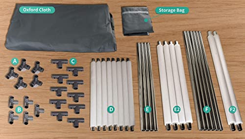 Large Grey Baby Playpen with Anti-Collision Foam