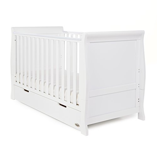 White Stamford Classic Sleigh 3-Piece Baby Room Set