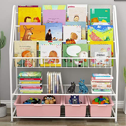 Baby Bookshelf Toy Organizer Display Shelf