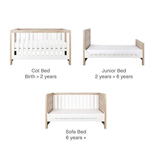 Tutti Bambini Modena Baby Room Set - White/Oak