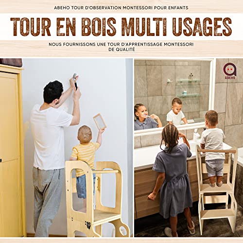 ABEHO Montessori Step Stool: Safe, Foldable, Durable