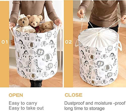 INough Extra Large Baby Hamper, Foldable Toy Basket