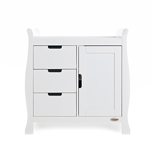 White Stamford Classic Sleigh 3-Piece Baby Room Set