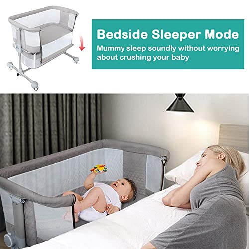 Maydolly Bedside 3-in-1 Portable Baby Crib