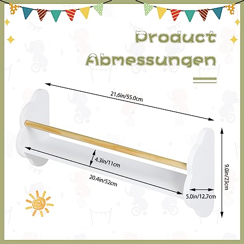 WOLTU Cloud Shape Kids Wall Shelves - White