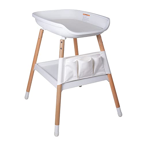 Height Adjustable Baby Changing Table with Storage Rack