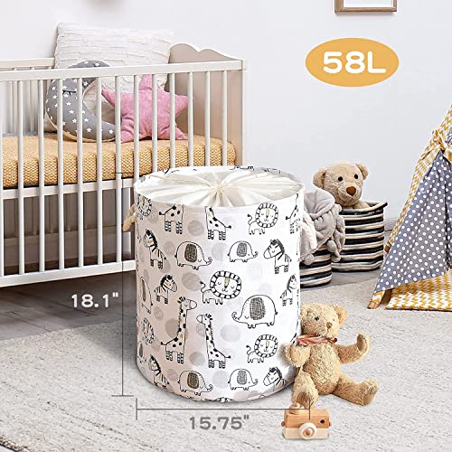 INough Extra Large Baby Hamper, Foldable Toy Basket