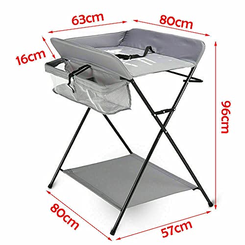 Foldable Changing Table with Storage Bags, Mobile Baby Care