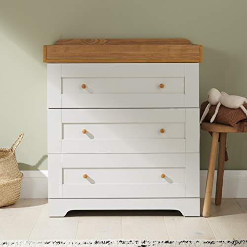 Tutti Bambini Baby Changing Station - Dove Grey/Oak