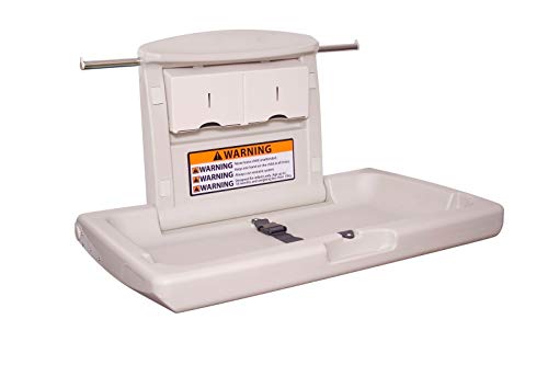 Bambino Fold Down Baby Changing Table with Door Sign