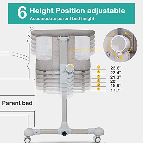 Maydolly Bedside 3-in-1 Portable Baby Crib
