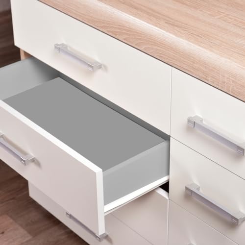 White & Sonoma Oak Bedroom Furniture Set