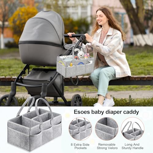 Esoes Diaper Caddy: Nursery Organizer for Baby