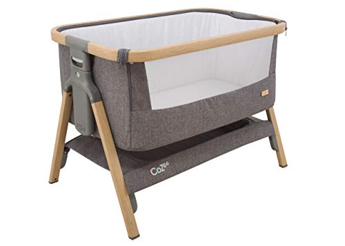 Tutti Bambini CoZee® Bedside Crib/Co-Sleeper (Oak and Charcoal)