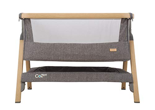 Tutti Bambini CoZee® Bedside Crib/Co-Sleeper (Oak and Charcoal)