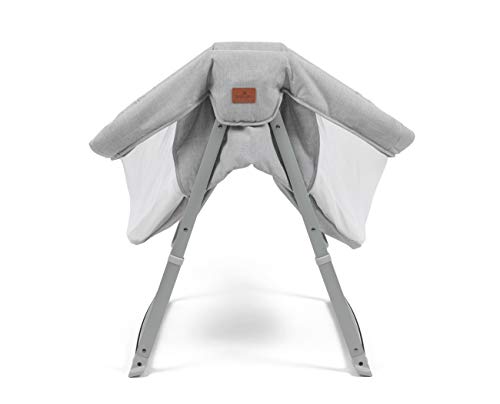 Babylo Folding Crib: Easy, Portable, Grey