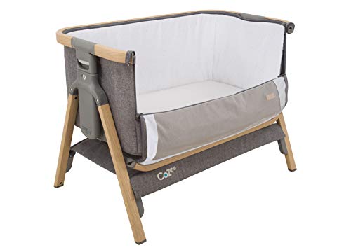 Tutti Bambini CoZee® Bedside Crib/Co-Sleeper (Oak and Charcoal)