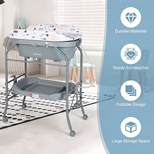COSTWAY 4 in 1 Baby Changing Station