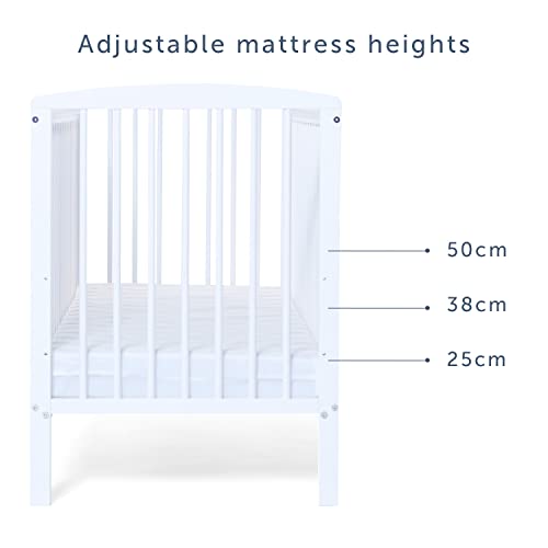 White Baby Elegance Starlight Cot for sale