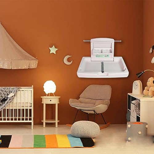 Fold Down Baby Changing Table Unit - White