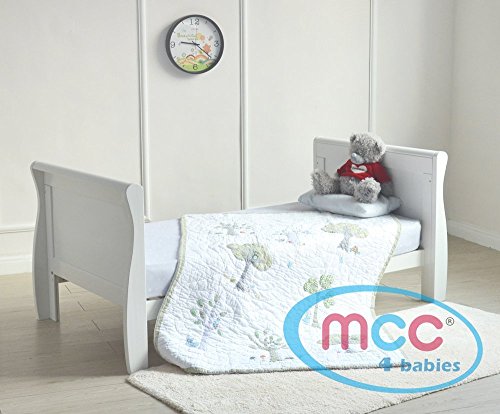 MCC Wooden Baby Cot Bed with Water Repellent Mattress