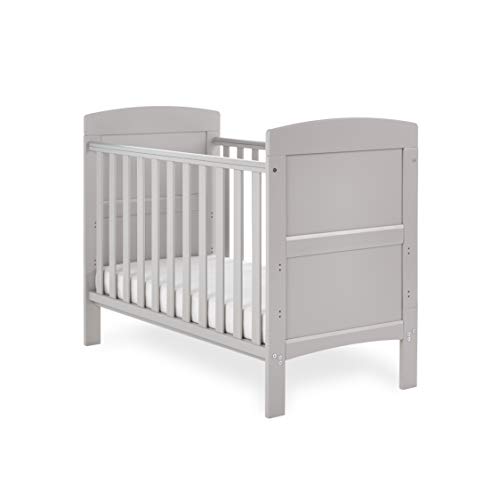 Warm Grey Obaby Grace Mini Cot Bed