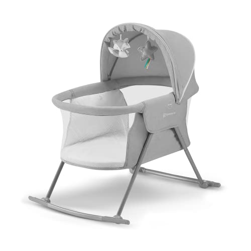 Kinderkraft Baby Crib 3 in 1 LOVI, Gray