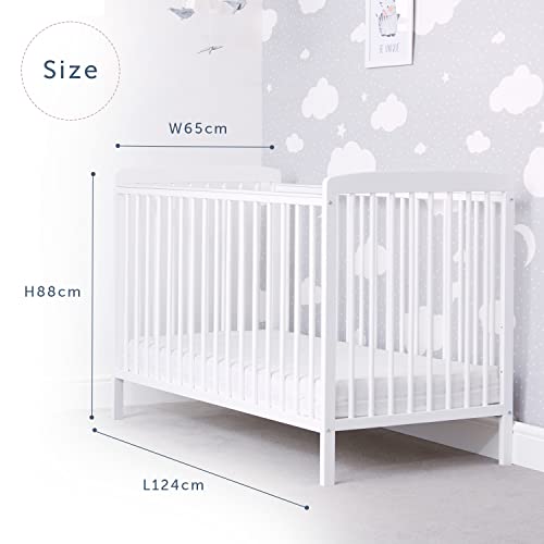 White Baby Elegance Starlight Cot for sale