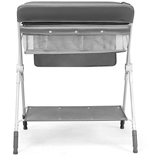 COSTWAY 4-in-1 Baby Changing Table, Adjustable Infant Care