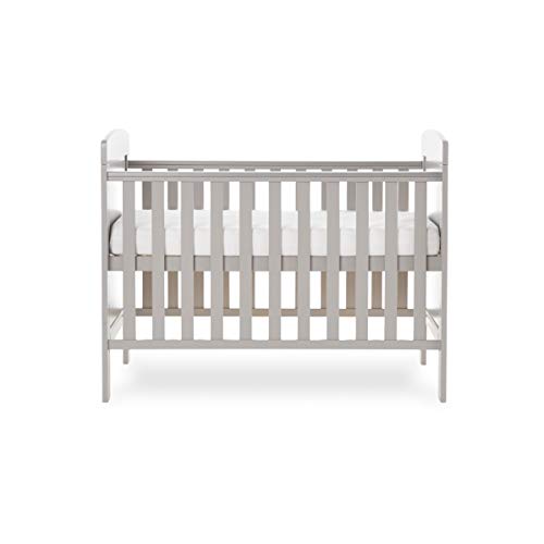 Warm Grey Obaby Grace Mini Cot Bed