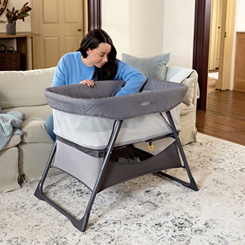Graco Bedside Bassinet/Crib, Foldable - Pearl