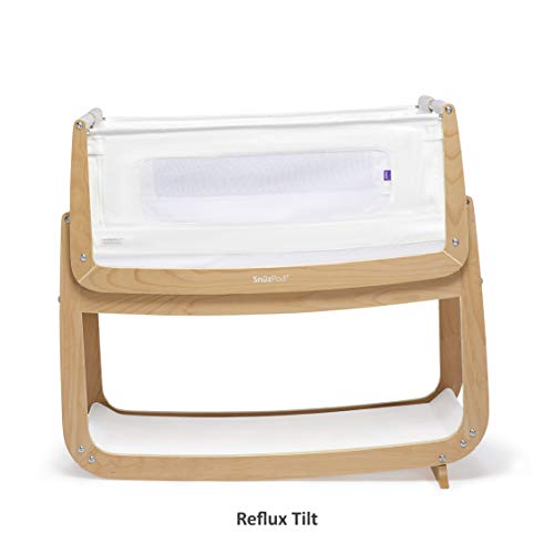 SnuzPod 4 - Baby Bedside Crib: Natural, Dual View
