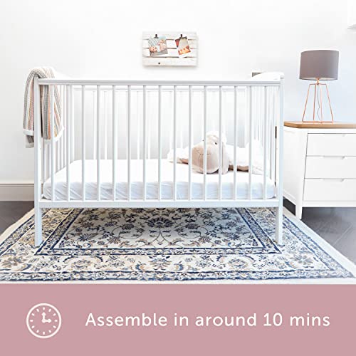 White Baby Elegance Starlight Cot for sale