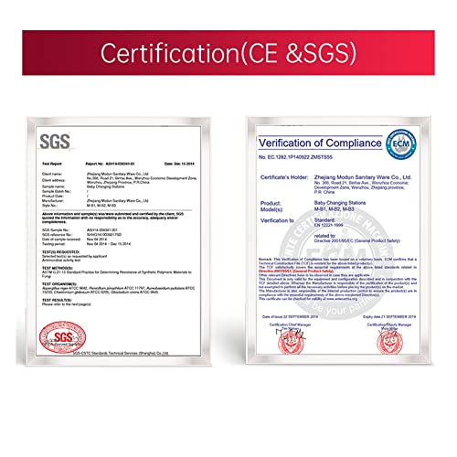 Wall-Mounted Baby Changing Station with Safety Strap