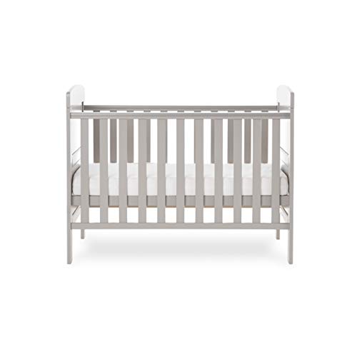 Warm Grey Obaby Grace Mini Cot Bed