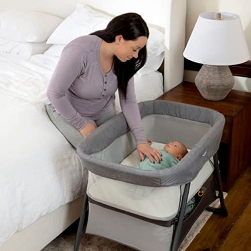Graco Bedside Bassinet/Crib, Foldable - Pearl