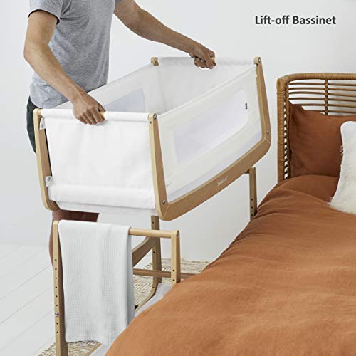 SnuzPod 4 - Baby Bedside Crib: Natural, Dual View