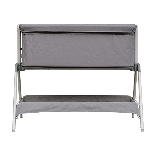 Snoozie Bedside Crib | Storm Grey Baby Bassinet
