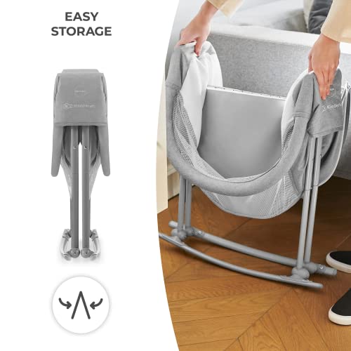 Kinderkraft Baby Crib 3 in 1 LOVI, Gray