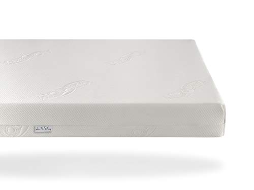 TIMON Convertible Wooden Baby Cot Bed with Deluxe Aloe Vera Foam Mattress