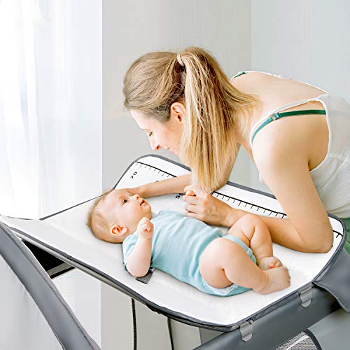 Hadwin Travel Cot - 2 in 1 Baby Crib (Grey)