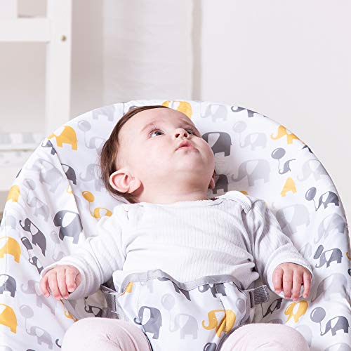 Bambino Bouncer with Elephant Pattern