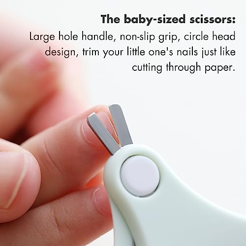 4-in-1 Baby Nail Care Kit in Owl Green