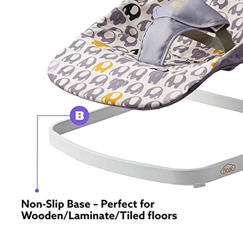 BABABING Float Baby Bouncer | Ellie Elephant Print
