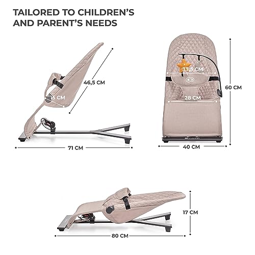 Kinderkraft Mimi Baby Bouncer: Adjustable, Scandinavian Design