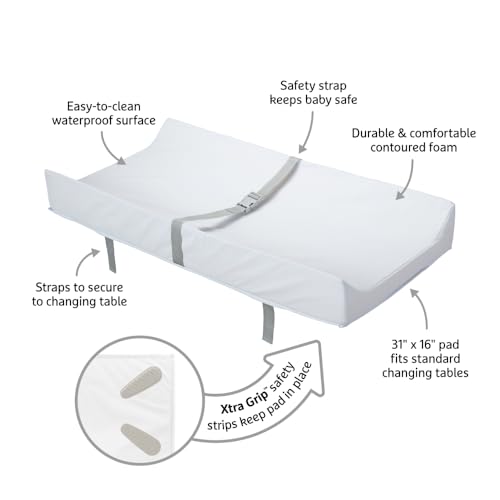 Munchkin® Secure Grip™ Waterproof Diaper Changing Pad, 16" x 31"